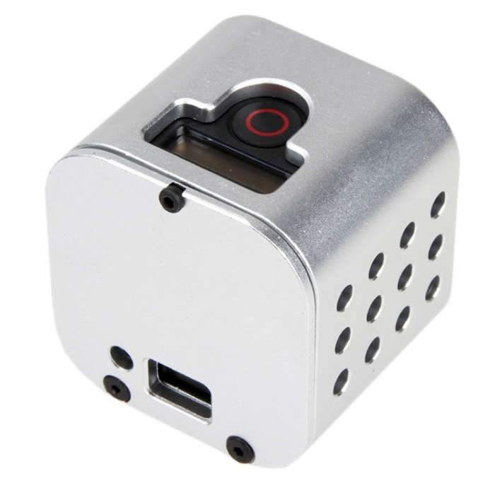 Housing Shell CNC Aluminum Alloy Protective Cage with Insurance Back Cover for GoPro HERO5 Sessio...