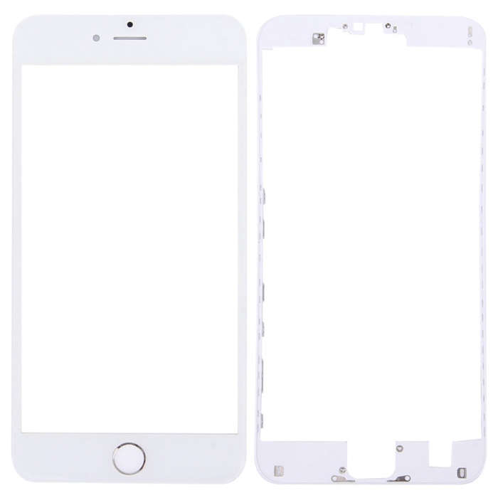 3 in 1 for iPhone 6s Plus (Front Screen Outer Glass Lens + Front Housing LCD Frame + Home Button)...