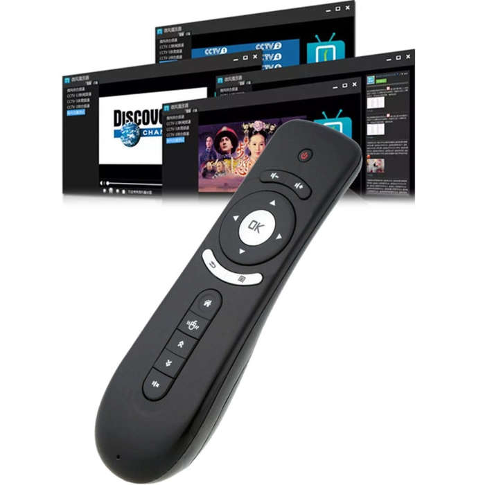 T2 Gyroscope Mini Fly Air Mouse 2.4G Android Remote Control 3D Sense Motion Stick for Desktop / L...