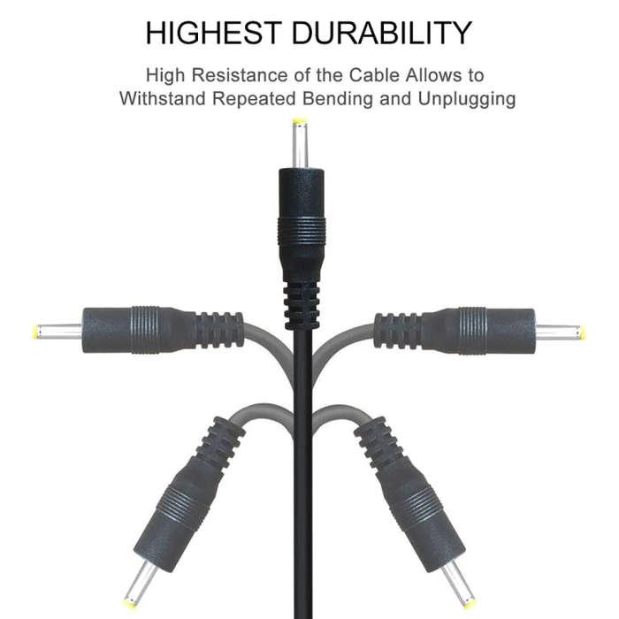 USB Male to DC 2.5 x 0.7mm Power Cable, Length: 1.2m(Black)