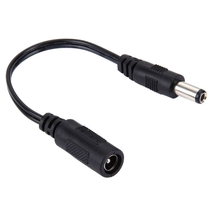 5.5 x 2.1mm DC Female to 5.5 x 2.5mm DC Male Power Connector Cable for Laptop Adapter, Length: 15...