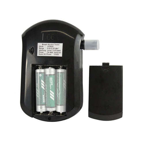 3 digitals LCD Display Breath Alcohol Tester Analyzer(Black)