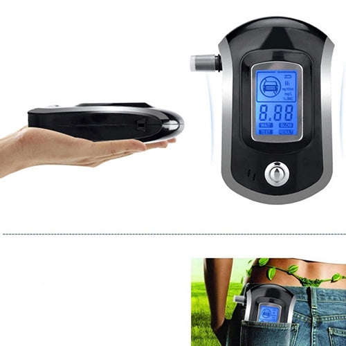 3 digitals LCD Display Breath Alcohol Tester Analyzer(Black)