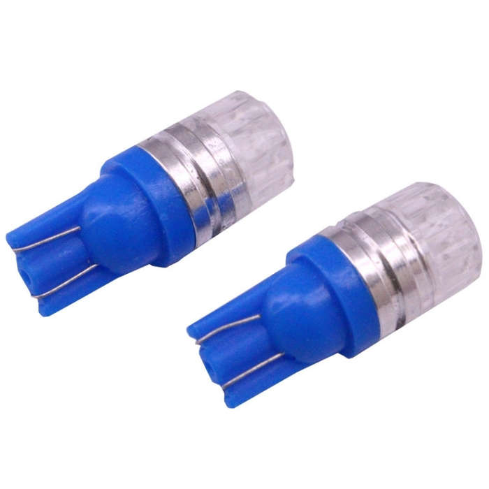 2 PCS T10 1.5W 60LM 1 LED Blue COB LED Brake Light for Vehicles, DC12V(Blue)