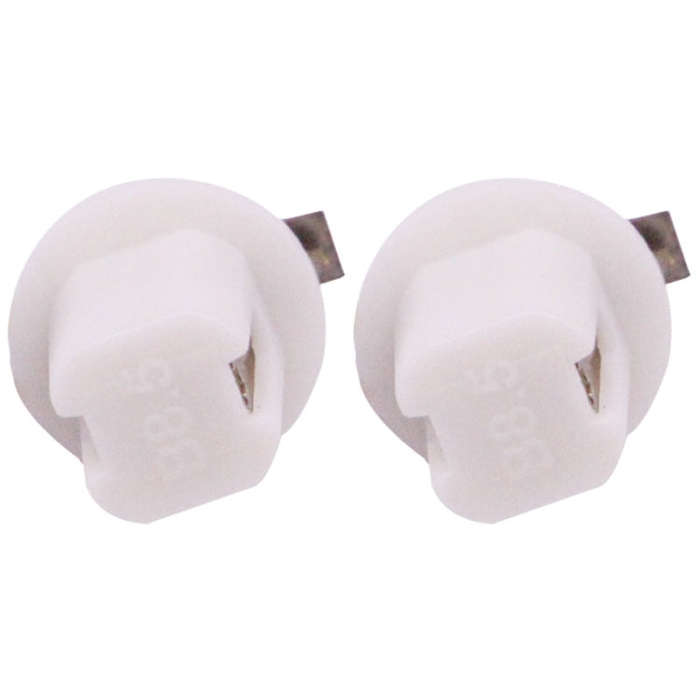 2 PCS B8.5 White Light 0.2W 12LM 1 LED SMD 5050 LED Instrument Light Bulb Dashboard Light for Veh...
