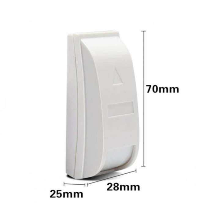 PA-461 Wired Passive Infrared Curtain PIR Motion Detector Sensor Alarm(White)