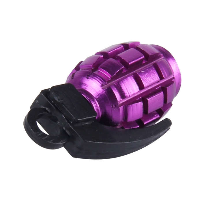 4 PCS Universal Bicycle Tire Valve Caps(Purple)