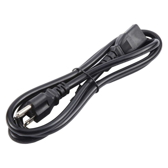 Universal US 3 Prong AC Power Cords for Desktop Computer Printer Monitor Plug, Length:1.5m
