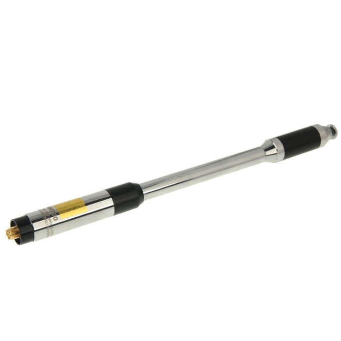 RH770 Dual Band 144/430MHz High Gain SMA-F Telescopic Handheld Radio Antenna for Walkie Talkie, A...