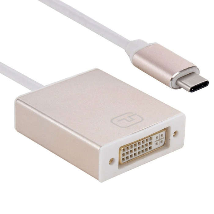 10cm USB-C / Type-C 3.1 to DVI 24+5 Adapter Cable, For MacBook 12 inch, Chromebook Pixel 2015, No...