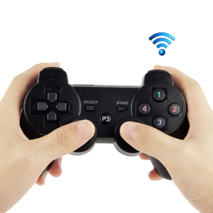 Double Shock III Wireless Controller, Manette Sans Fil Double Shock III for Sony PS3, Has Vibrati...