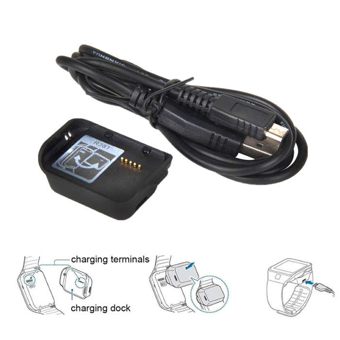 Bluetooth Bracelet Charger for Samsung Gear 2 Neo R381(Black)