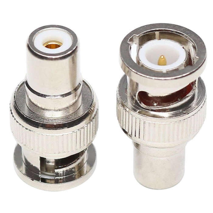 BNC Male to RCA Female Connector Coaxial Cable Adapter