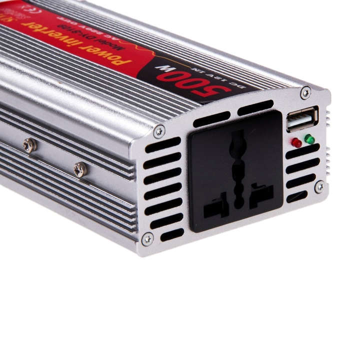 SUVPR DY-8109 500W DC 12V to AC 220V Car Power Inverter with 500mA USB Port & Universal Power Socket
