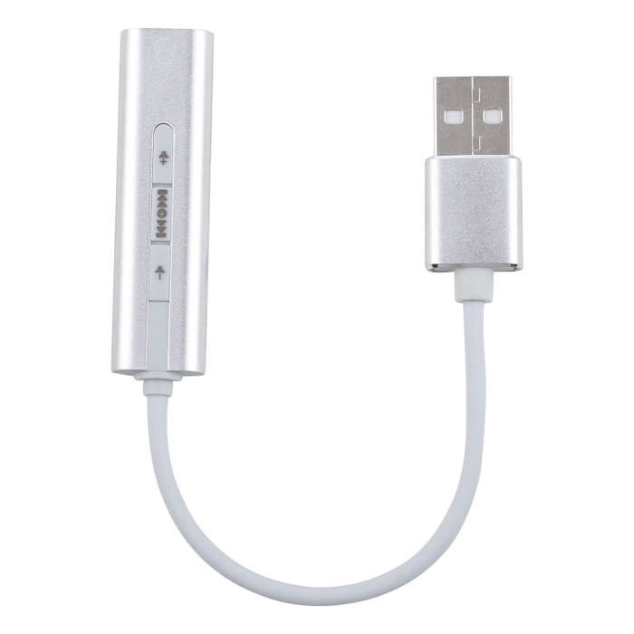 Aluminum Shell 3.5mm Jack External USB Sound Card HIFI Magic Voice 7.1 Channel Adapter Free Drive...