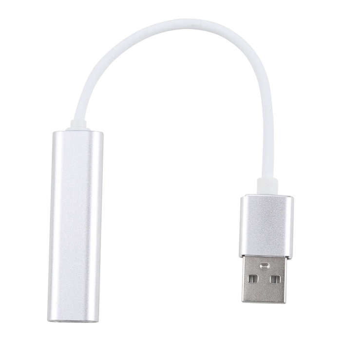 Aluminum Shell 3.5mm Jack External USB Sound Card HIFI Magic Voice 7.1 Channel Adapter Free Drive...