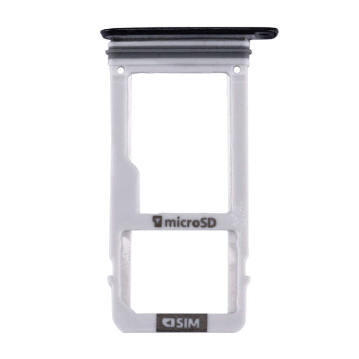 For Galaxy A3 (2017) / A320 SIM Card Tray + Micro SD Card Tray (Black)