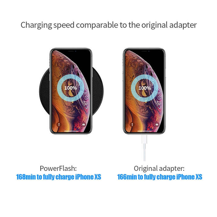 NILLKIN MC035 Power Flash Qi Standard High Speed Wireless Charger (Classic Nylon)
