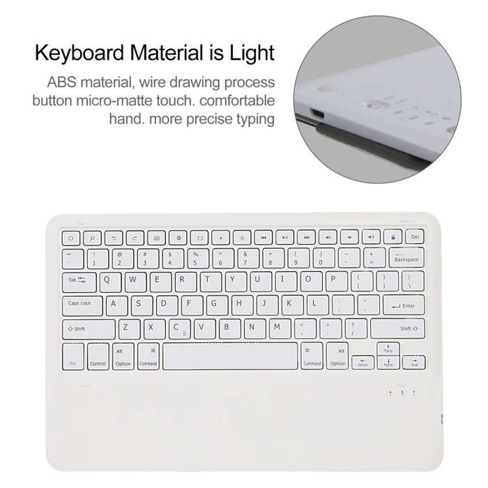 A970B Detachable Bluetooth Keyboard Ultrathin Horizontal Flip Leather Tablet Case with Pen Slot f...