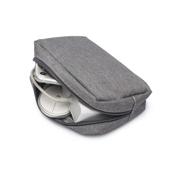 Multi-functional Headphone Charger Data Cable Storage Bag Power Pack, Size: S, 17 x 11.5 x 5.5cm ...