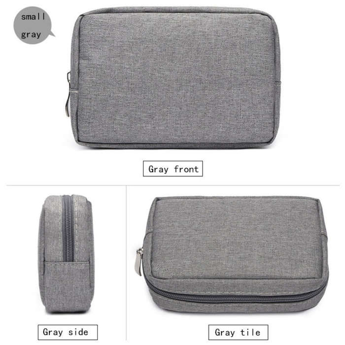 Multi-functional Headphone Charger Data Cable Storage Bag Power Pack, Size: S, 17 x 11.5 x 5.5cm ...