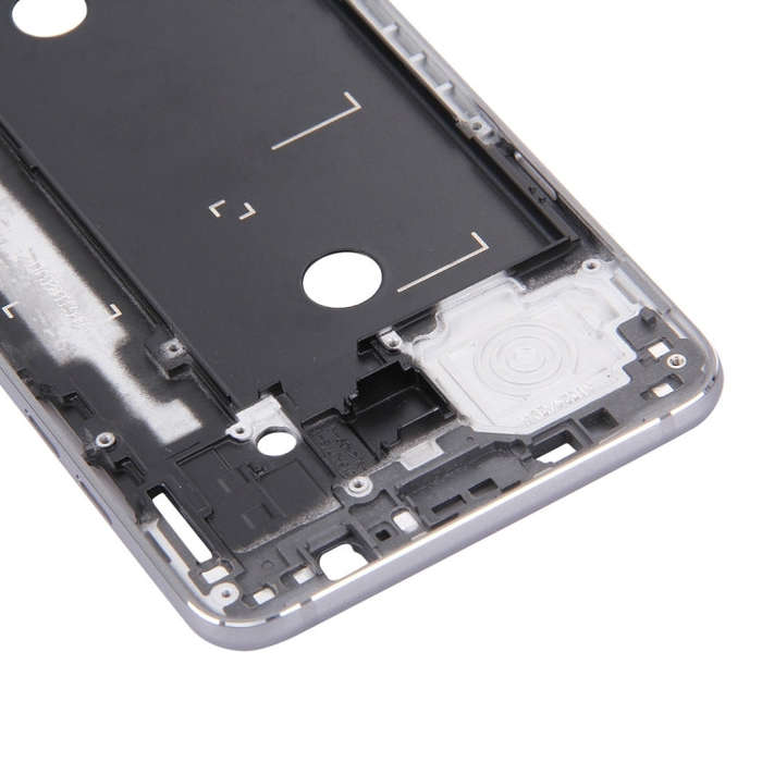 For Galaxy J7 (2016) / J710 Front Housing LCD Frame Bezel Plate (Grey)