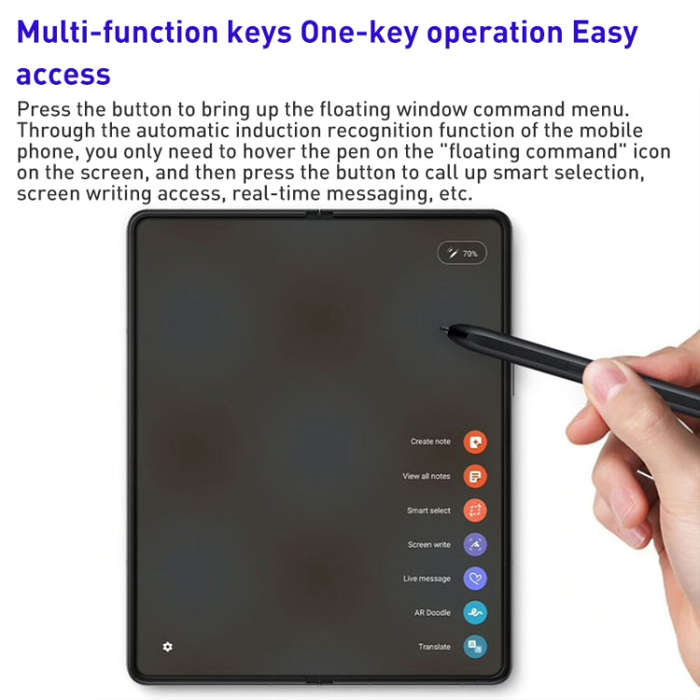 For Samsung Galaxy Z Fold3 5G/W22 5G Touch Capacitive Pen Stylus (Black)