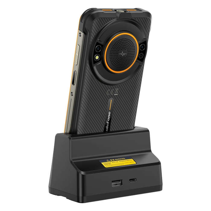 For Ulefone Power Armor 16 Pro / Armor 21 Ulefone USB-C / Type-C Desk Charging Dock(Black)