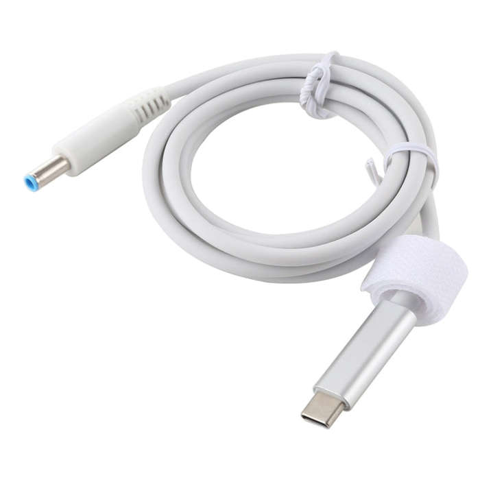 For HP USB-C / Type-C to 4.5 x 3.0mm Laptop Power Charging Cable, Cable Length: about 1.5m(White)
