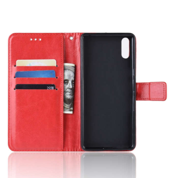 Retro Crazy Horse Texture Horizontal Flip Leather Case for Sony Xperia L3, with Holder & Card Slo...