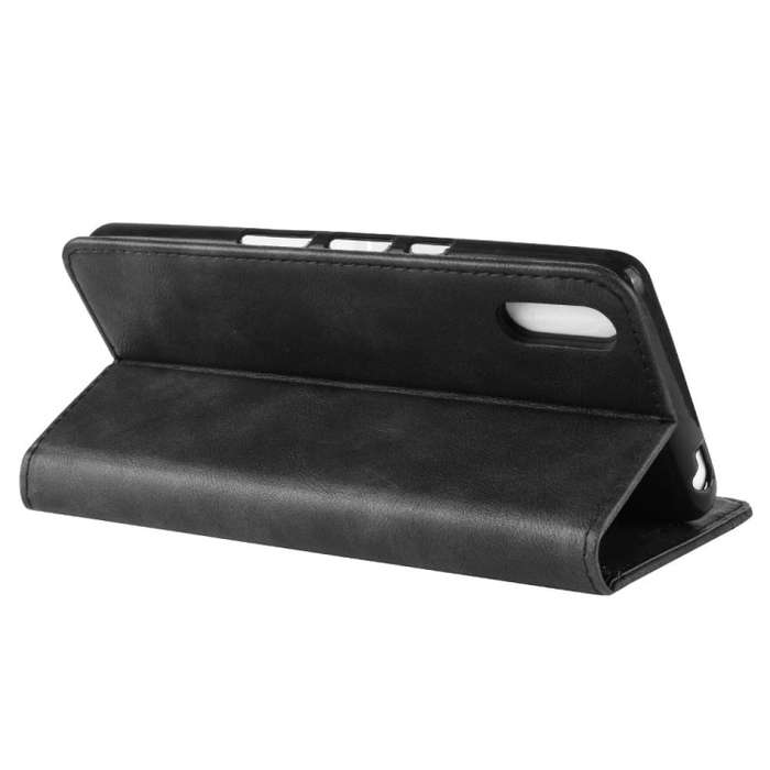 Magnetic Snap Retro Crazy Horse Texture Horizontal Flip Leather Case for Sony Xperia L3, with Hol...