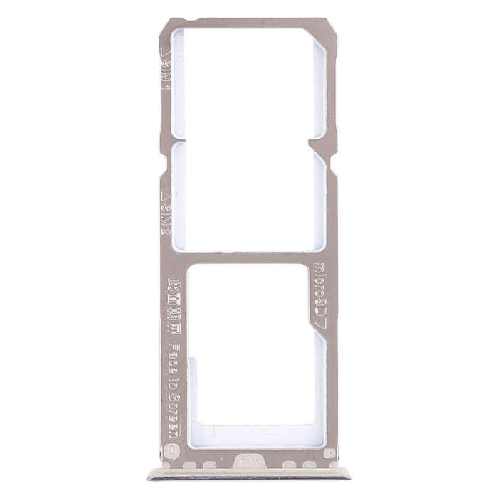 For OPPO A3 2 x SIM Card Tray + Micro SD Card Tray (Blue)