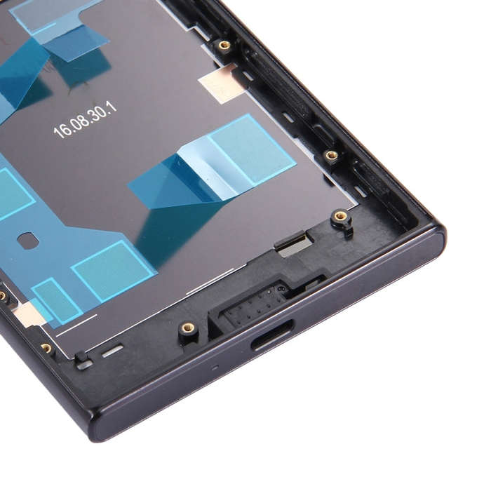 Back Battery Cover + Back Battery Bottom Cover + Middle Frame for Sony Xperia XZ(Black)