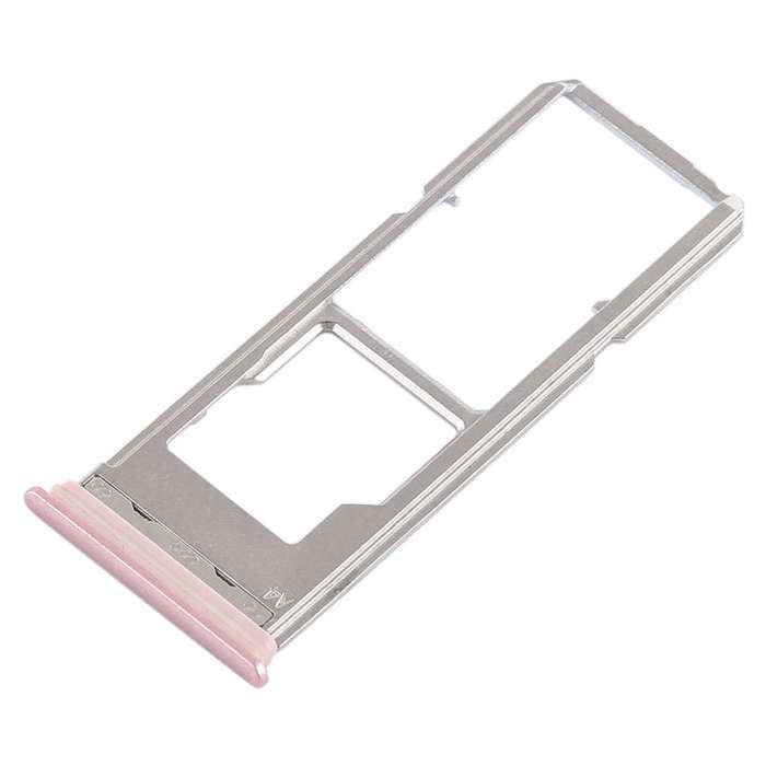 For Vivo Y79 2 x SIM Card Tray + Micro SD Card Tray (Rose Gold)