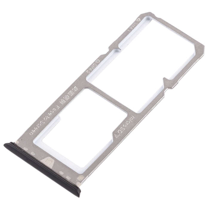 For OPPO A79 2 x SIM Card Tray + Micro SD Card Tray (Black)