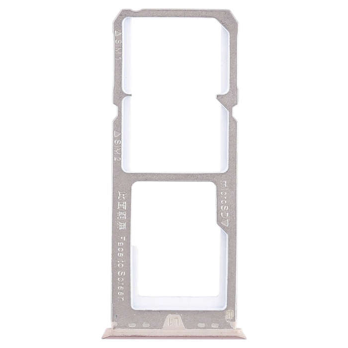 For OPPO A79 2 x SIM Card Tray + Micro SD Card Tray (Gold)