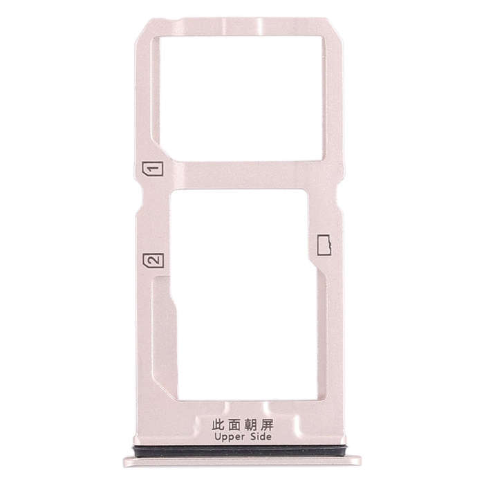 For Vivo X20 SIM Card Tray + SIM Card Tray / Micro SD Card Tray (Gold)