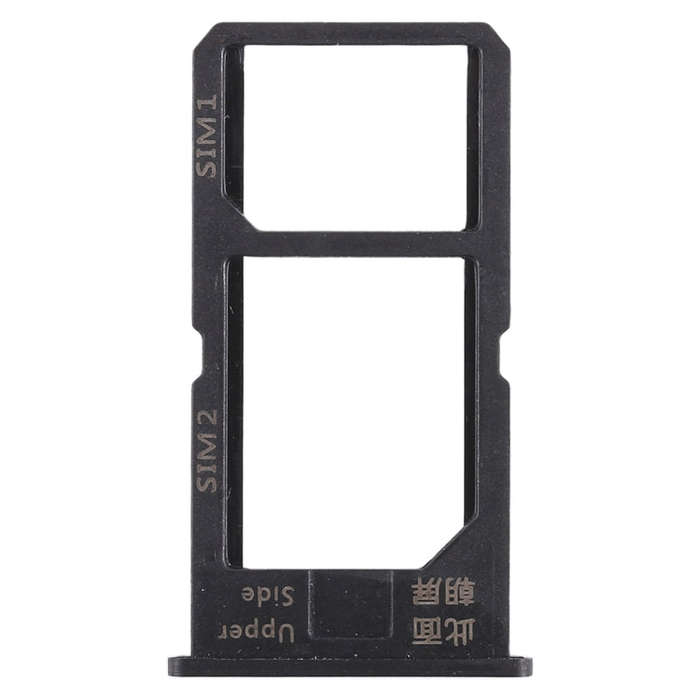 For Vivo Y55 2 x SIM Card Tray (Black)