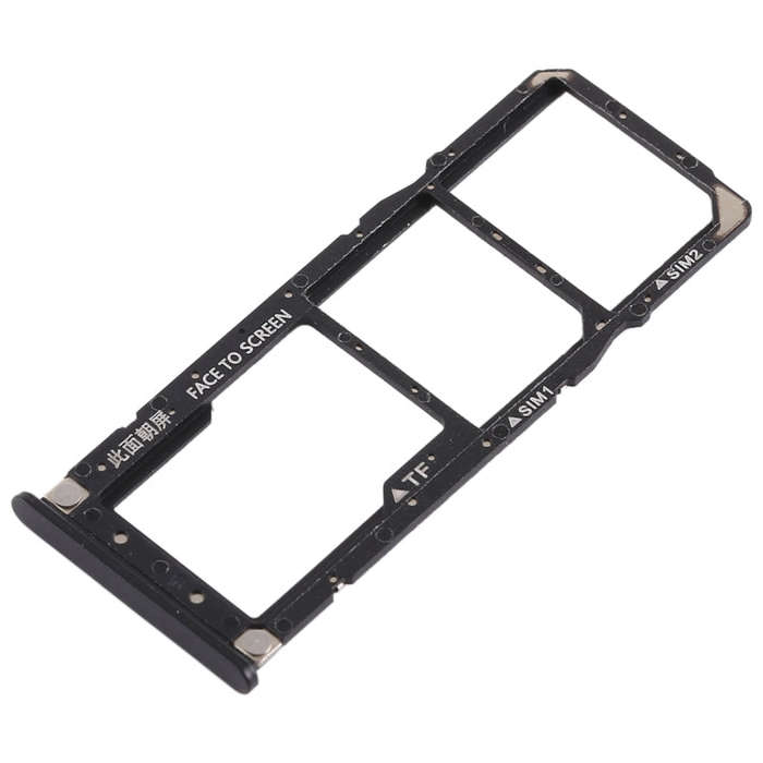 2 x SIM Card Tray + Micro SD Card Tray for Xiaomi Redmi 6 Pro(Black)