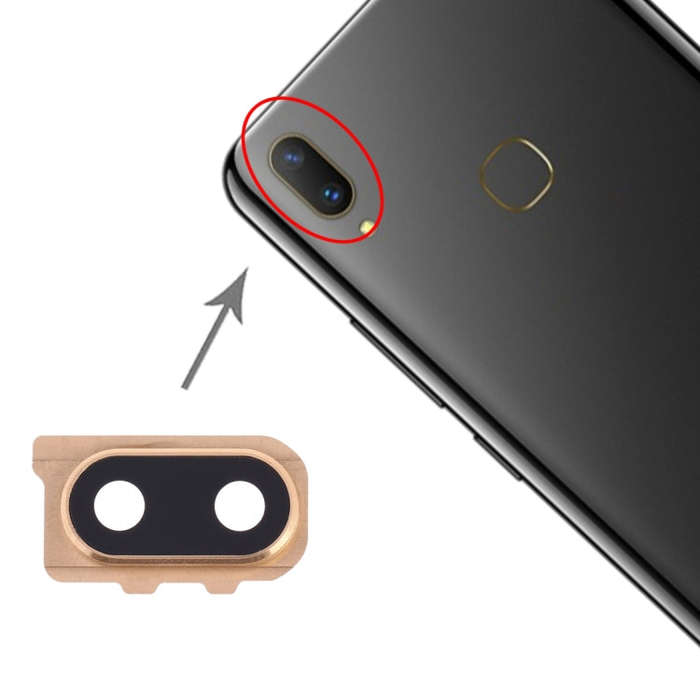 For Vivo Y85 10pcs Camera Lens Cover (Gold)