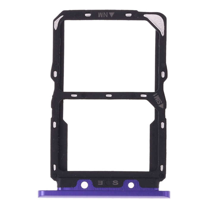 SIM Card Tray + NM Card Tray for Huawei Nova 5(Purple)