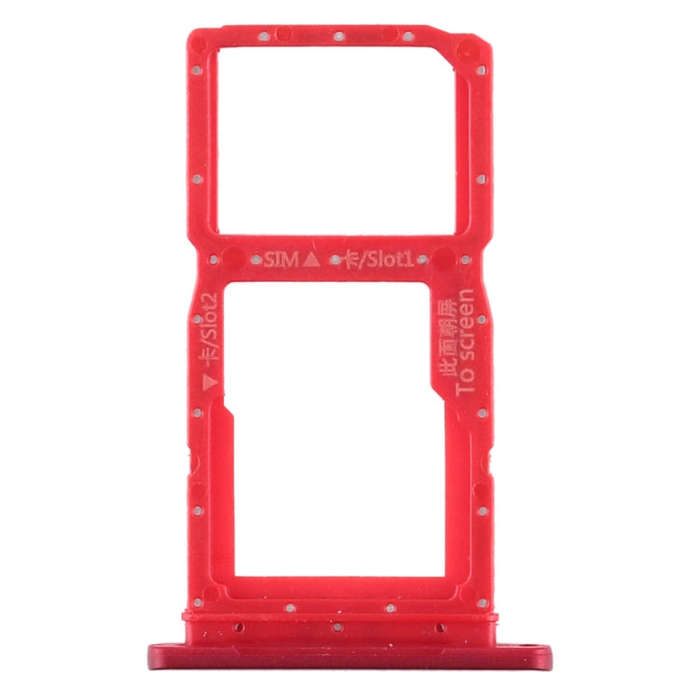 SIM Card Tray + SIM Card Tray / Micro SD Card Tray for Huawei Honor 9X / Honor 9X Pro(Red)