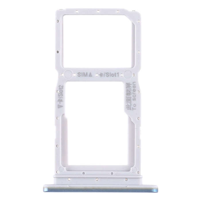 SIM Card Tray + SIM Card Tray / Micro SD Card Tray for Huawei Honor 9X / Honor 9X Pro(Baby Blue)