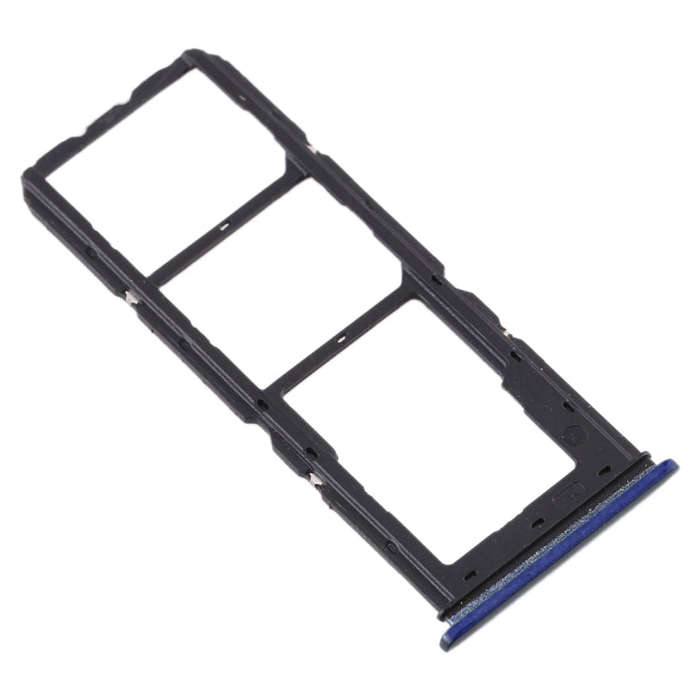 For Vivo U3x / U10 SIM Card Tray + SIM Card Tray + Micro SD Card Tray (Blue)