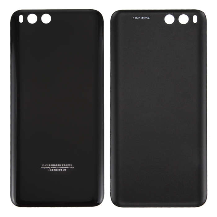 For Xiaomi Mi 6 Glass Battery Back Cover(Black)