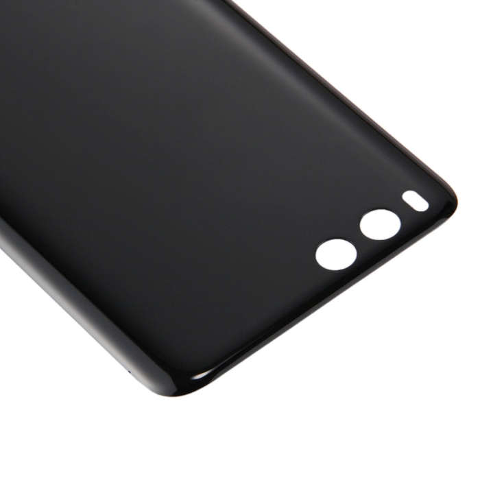 For Xiaomi Mi 6 Glass Battery Back Cover(Black)