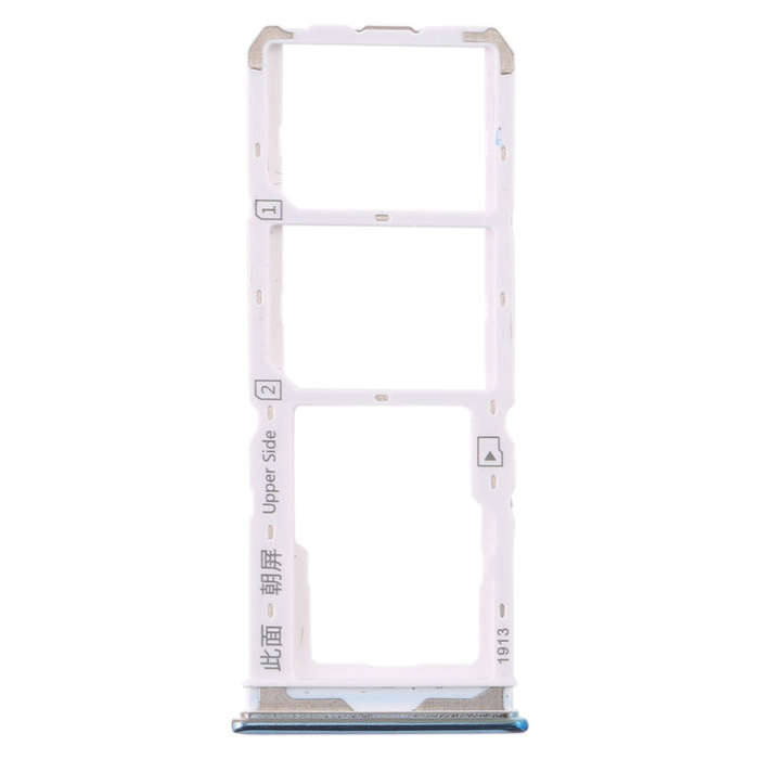 For Vivo Y7s SIM Card Tray + SIM Card Tray + Micro SD Card Tray (Green)