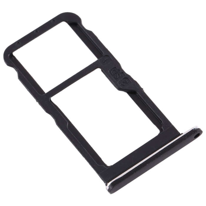 SIM Card Tray + SIM Card Tray / Micro SD Card Tray for Nokia 7 TA-1041 (Black)