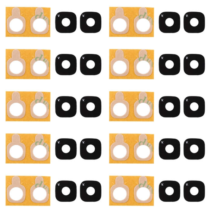 For Galaxy J5 Prime 10pcs Back Camera Lens Cover with Sticker