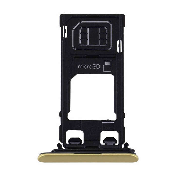 for Sony Xperia XZs (Single SIM Version) SIM & Micro SD Card Tray(Gold)